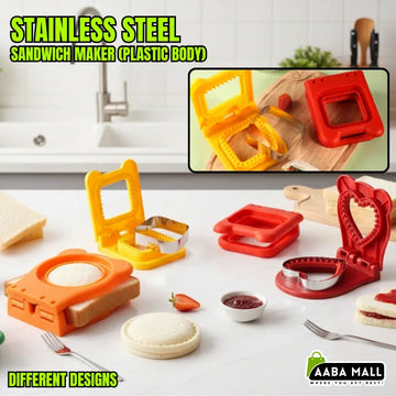 1 Pack Round Sandwich Cutter and Sealer, Bread Pocket Maker for School Lunches, Picnic, Camping