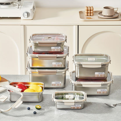 Lock & Store Stainless Steel Food Container Set – 3 Pieces