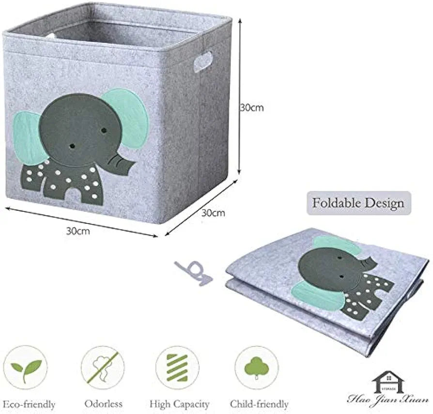Foldable Felt Storage Box Kids Organizer Basket - My Store