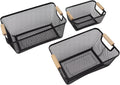 Modern Mesh Storage Basket with Wooden Handles - My Store