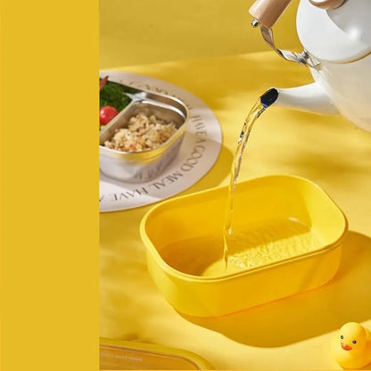 Stainless Steel Lunch Box for Kids – Cute Duck Design