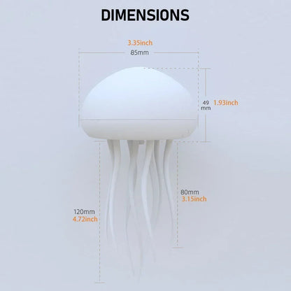 Aesthetic Gradient Swimming Jellyfish Lamp