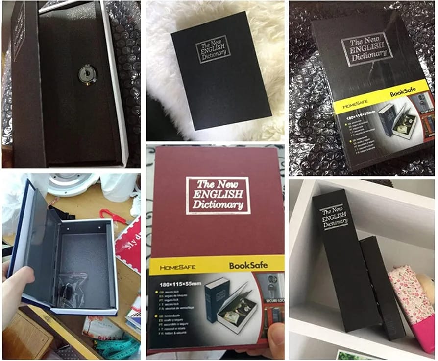 Dictionary Book Safe – Hidden Secret Storage Lock Box