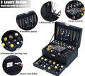 Premium Velvet Jewelry Organizer Box – 3 Layer with Lock - My Store