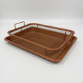 Copper Rectangle Crispy Tray – 2-Piece Set - My Store