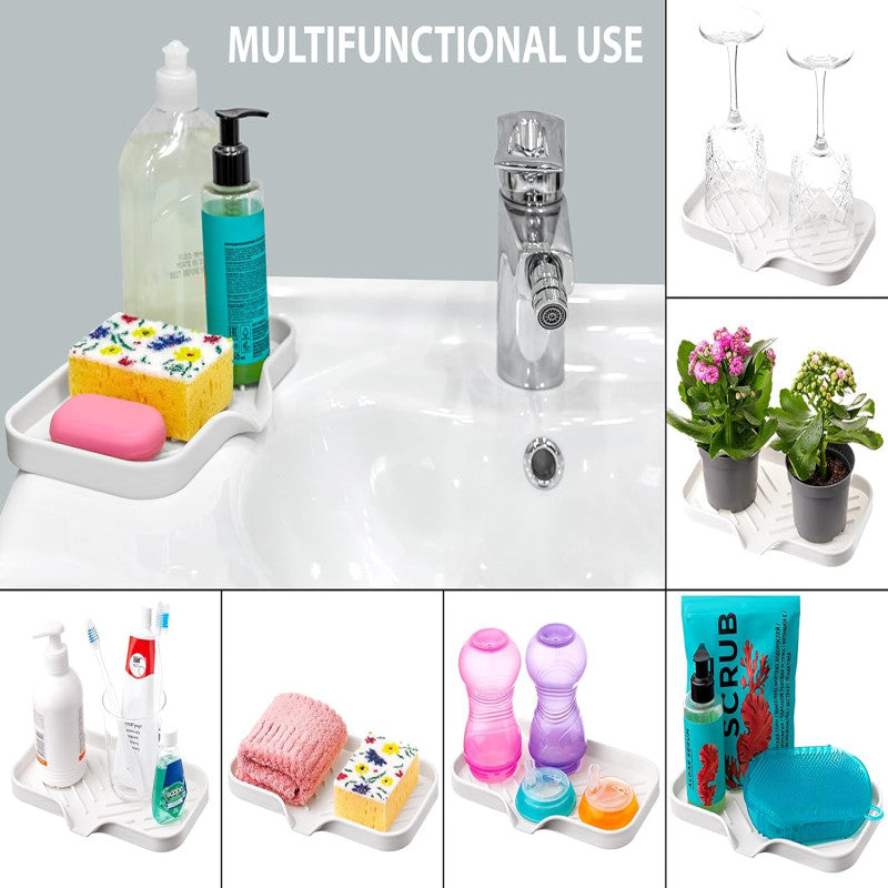 Self-Draining Silicone Soap Dish & Sink Tray - My Store