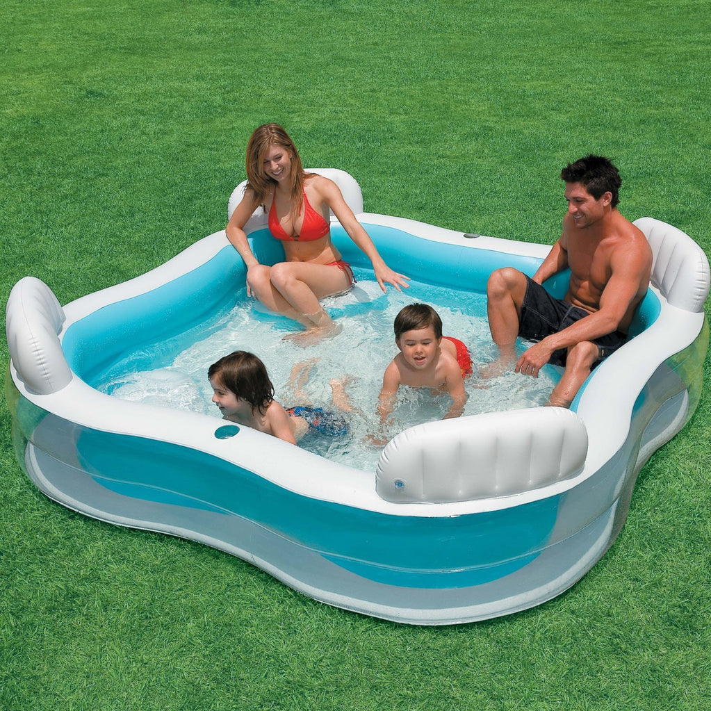 Intex Swim Center Family Lounge Inflatable Pool (2.29m x 2.29m x 66cm)