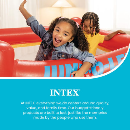 Intex Jump-O-Lene Inflatable Playhouse Bouncer – 5.7ft × 5.7ft