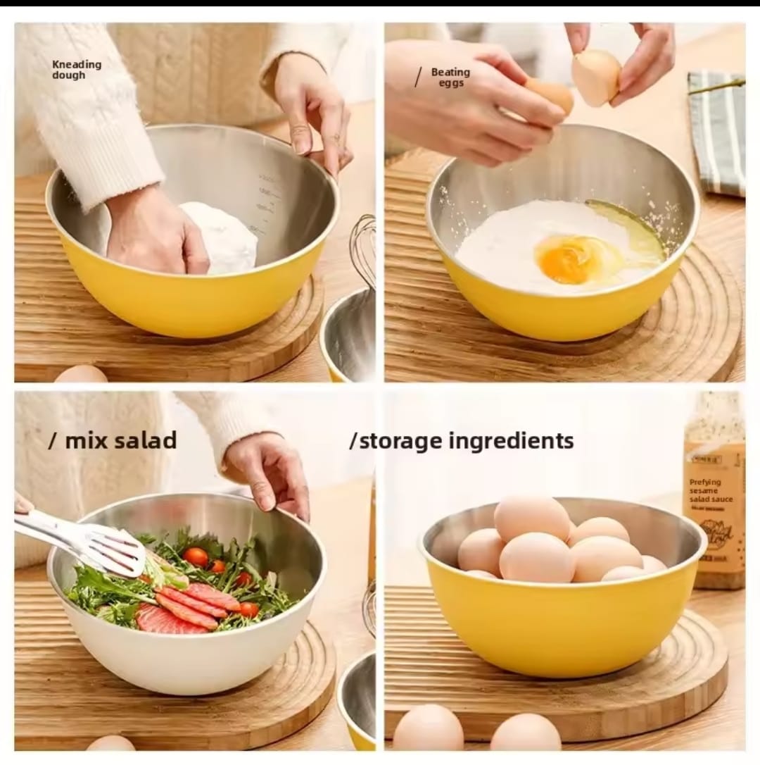 Premium Stainless Steel Nesting Mixing Bowls