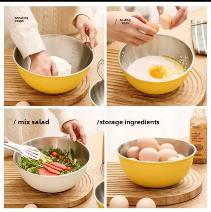 Premium Stainless Steel Nesting Mixing Bowls