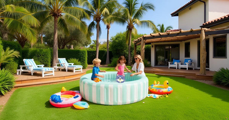 Intex Wet Set Collection Inflatable Striped Family Pool (66" x 21")