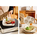 Premium Non-Stick Grill Frying Pan with Wooden Handle - My Store