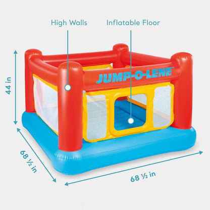 Intex Jump-O-Lene Inflatable Playhouse Bouncer – 5.7ft × 5.7ft