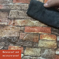 🧱 3D Rustic Brick Wall Stickers – Self-Adhesive PVC Foam Wallpape - My Store