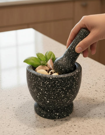 Speckled Lightweight Mortar & Pestle (Imam Dasta)