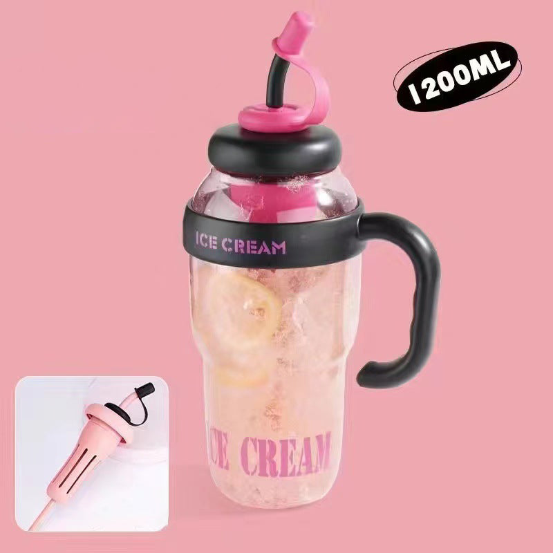 Ice Cream Cup with Straw - My Store