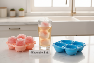 4-Cavity Rose Ice Cube Mold with Lid