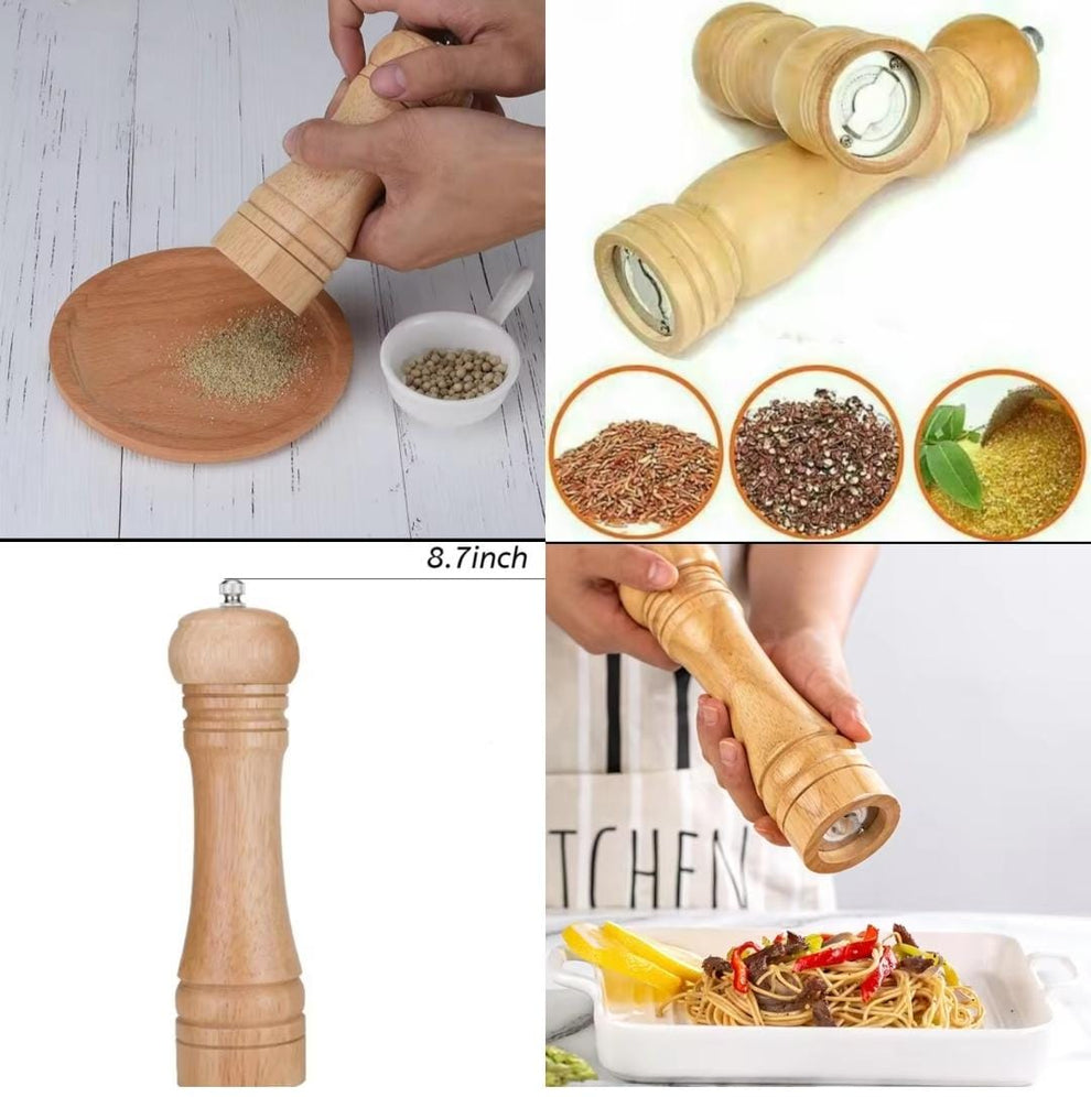 Manual Wooden Spice Grinder (Salt & Pepper Mill)
