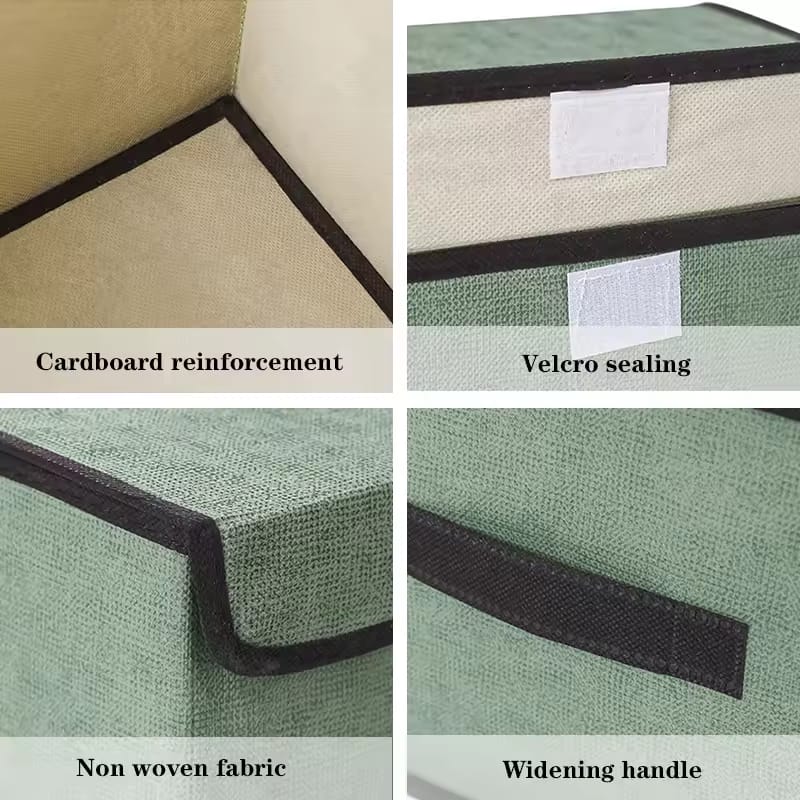 Foldable Non-Woven Storage Box with Lid - My Store