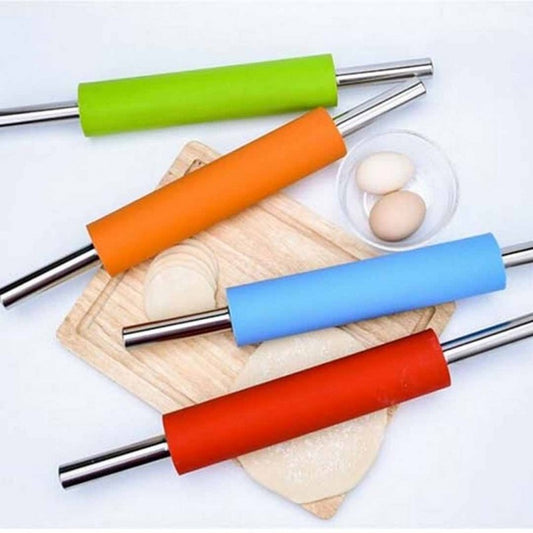 Silicone Rolling Pin With Stainless Steel Handle - My Store