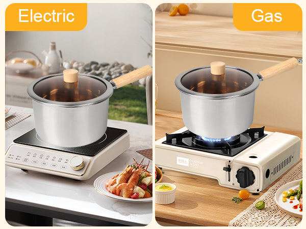 Stainless Steel Deep Fryer Pot with Strainer Basket & Glass Lid - My Store