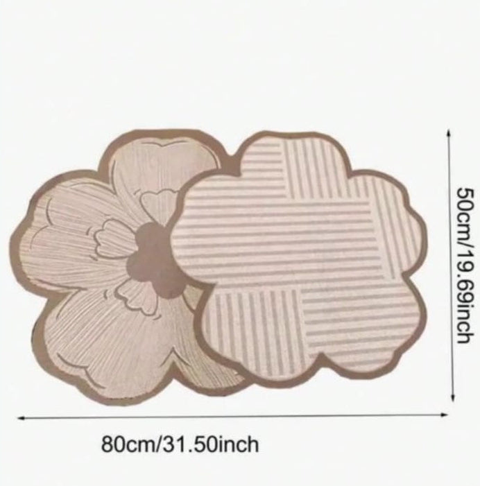 Modern Floral Ultra-Absorbent Non-Slip Floor Mat