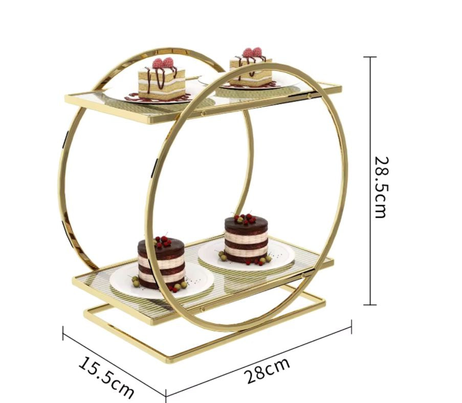 Elegant 2-Tier Multipurpose Display Rack - My Store