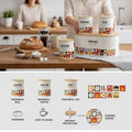 4-Piece Food & Passion Kitchen Storage Set - My Store