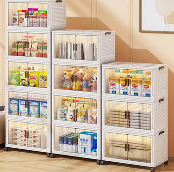 Heavy-Duty Foldable Storage Cabinet – Modular & Tool-Free Design