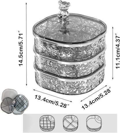 Rotating Jewelry & Accessory Organizer (3-Tier Swivel) - My Store
