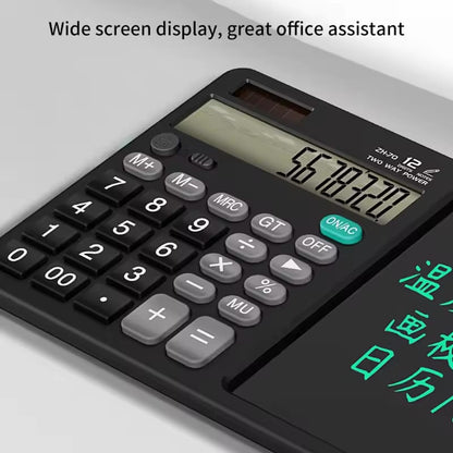 12-Digit Desktop Calculator with LCD Handwriting Notepad - My Store