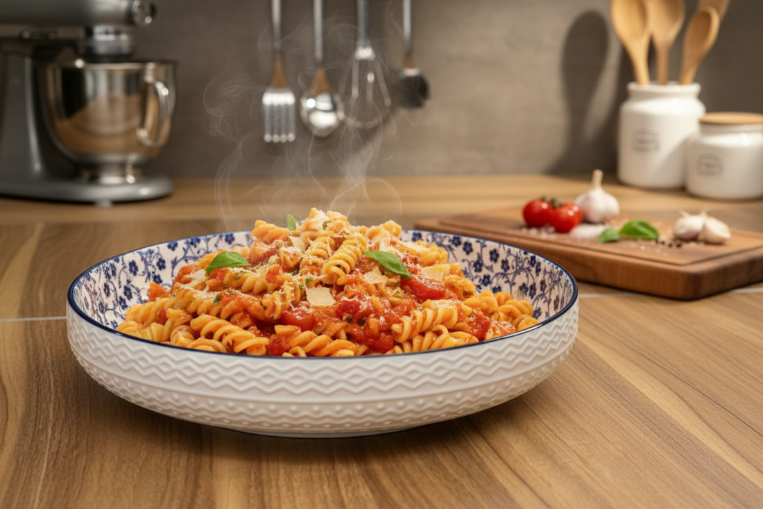 12" Blue Floral Porcelain Soup Plate – Danny Home - My Store