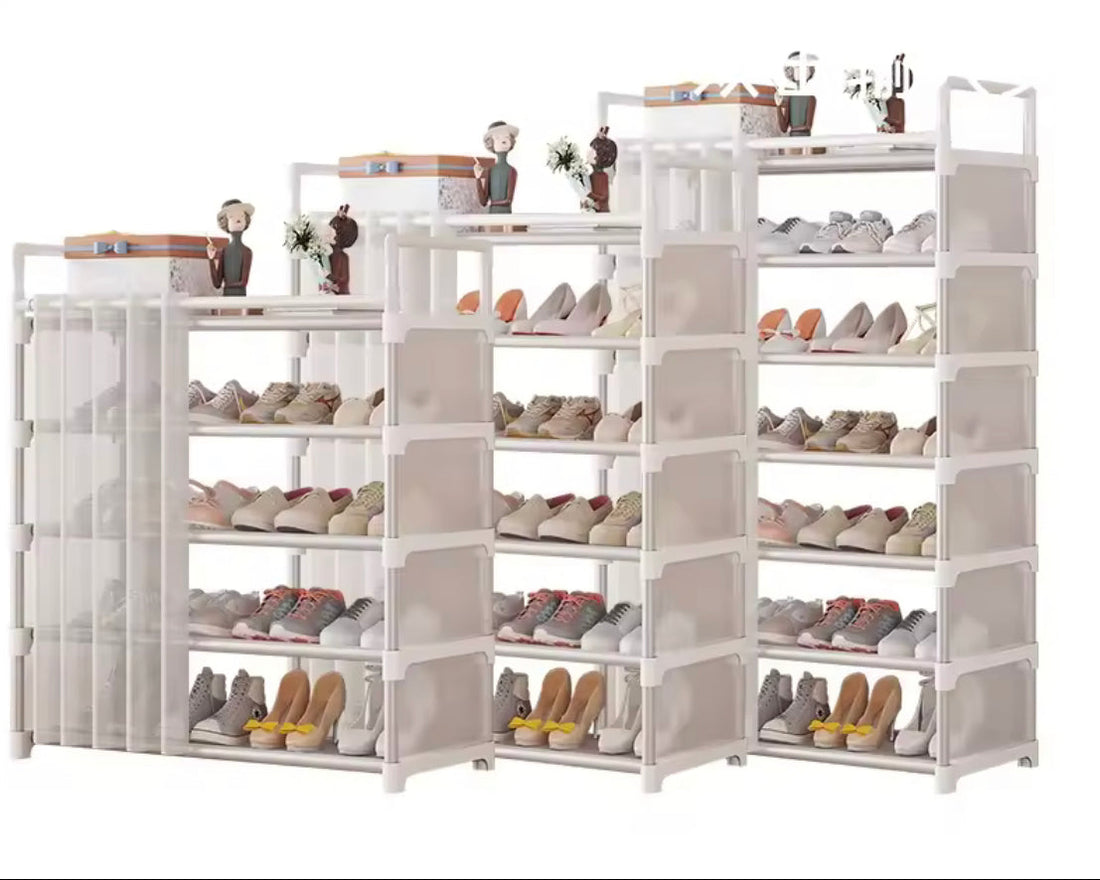 New Dustproof Shoe Rack with Curtain
