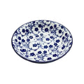 Danny Home Blue Floral Porcelain Deep Plate Collection - My Store