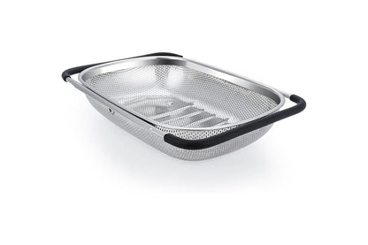 Over-the-Sink Expandable Stainless Steel Mesh Colander Basket