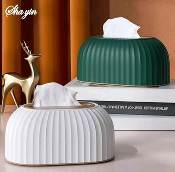 Light Luxury Tissue Box with Spring