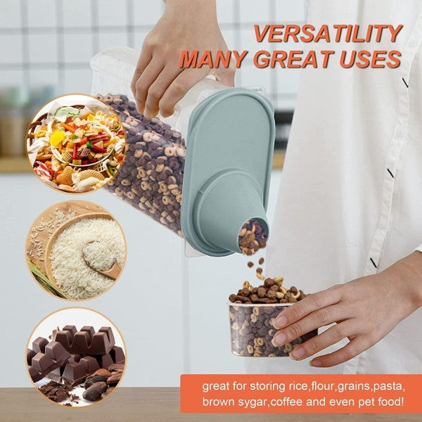 Airtight Cereal & Grain Storage Containers with Measuring Cup - My Store