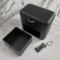 Matte Black Double-Layer Multifunctional Storage Organizer Box with Drawer - My Store