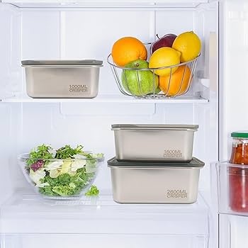 Premium Stainless Steel Airtight Food Storage Containers – Set of 3 - My Store
