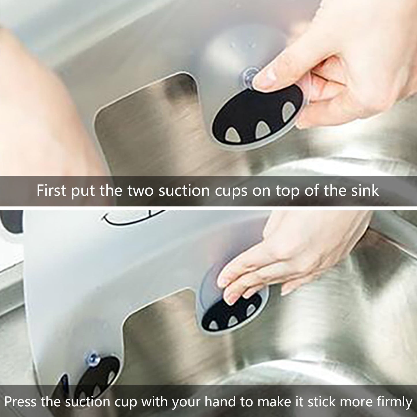Cute Panda Sink Water Splash Guard with Suction Cups – Kitchen Sink Splash Baffle